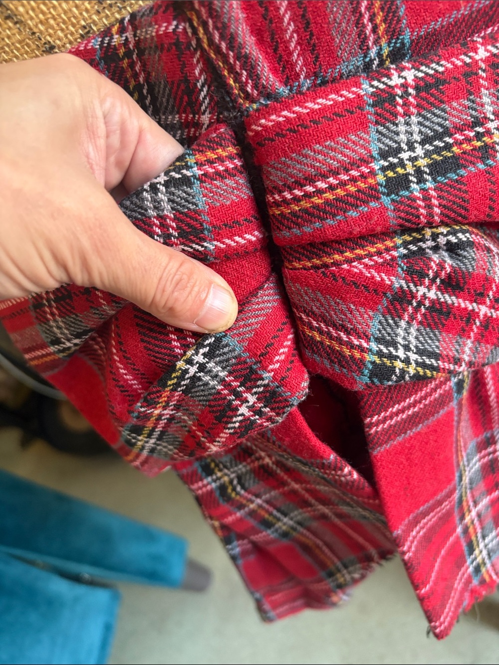 Red Plaid Bow Mini Skirt - Picture 4 of 6